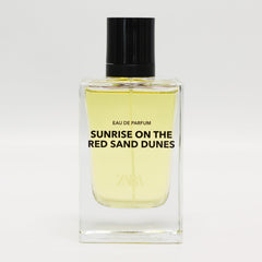 Zara Sunrise desert backdrop emphasizes energetic citrus opening