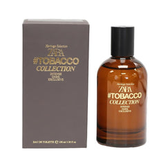 Zara Tobacco Collection Intense bottle close-up for a bold, refined scent.
