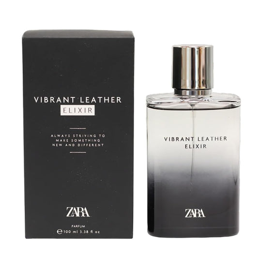 Zara Vibrant Leather Elixir bottle top for a long-lasting aroma