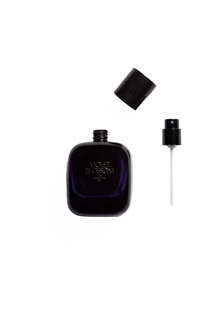 Zara Violet Blossom cap detail showcasing premium packaging suitable for gifting.
