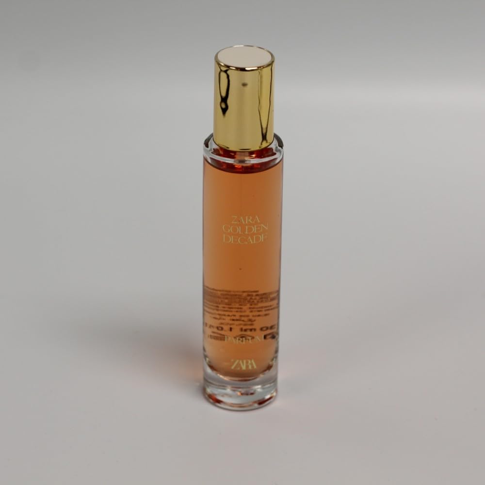 Zara Golden Decade gift-ready box displays the fragrance's premium presentation.