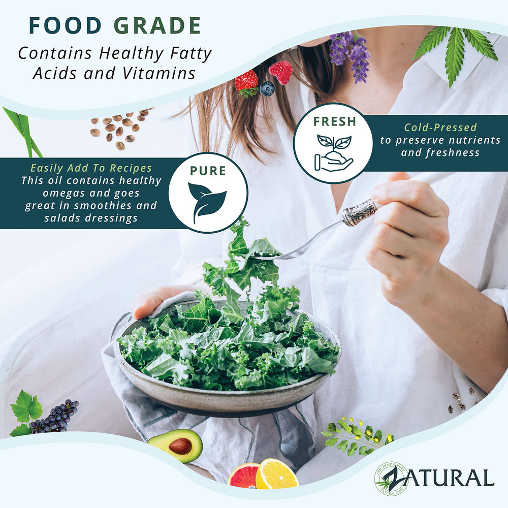 Zatural Hemp Oil in smoothie demonstrates convenient food-grade use