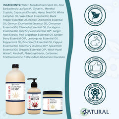 Zatural Hemp Hot Cream aromatic essential oil blend with calming scent