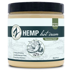 Zatural hot cream label closeup emphasizes organic ingredients and heating sensation