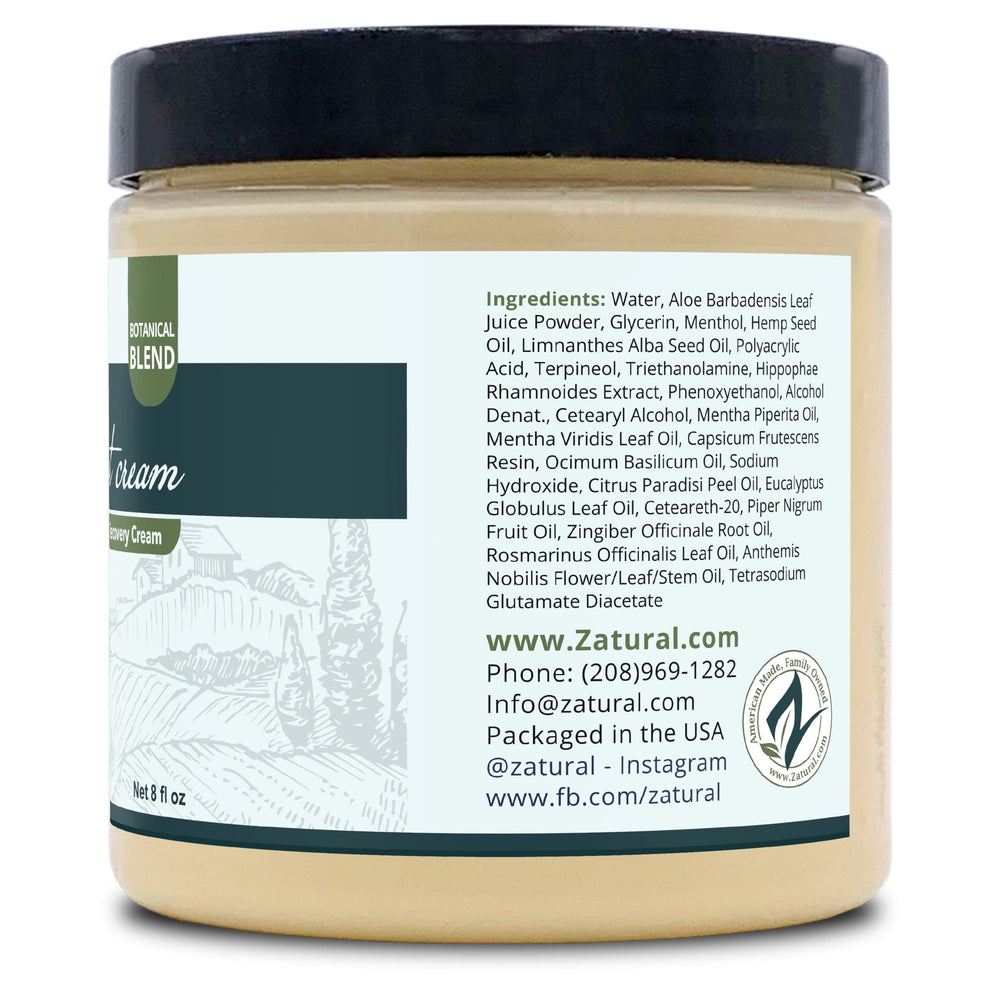 Zatural organic ingredients visual emphasizes 87 percent organic content with no fillers