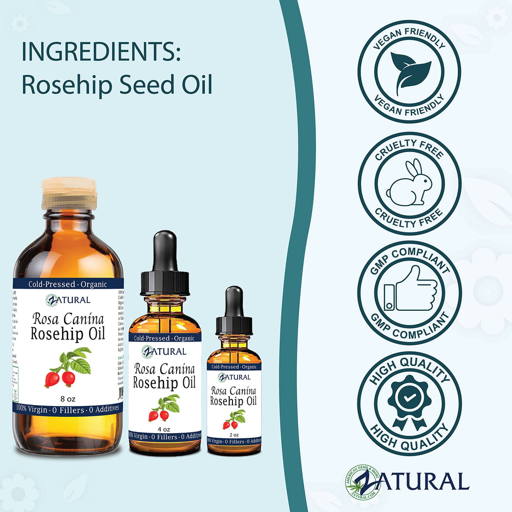 Bulk-pack Zatural rosehip oil suitable for home spa routines and savings.