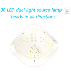 ZDAYOZ curing nail lamp hand-inside demonstrates ergonomic, easy at-home curing