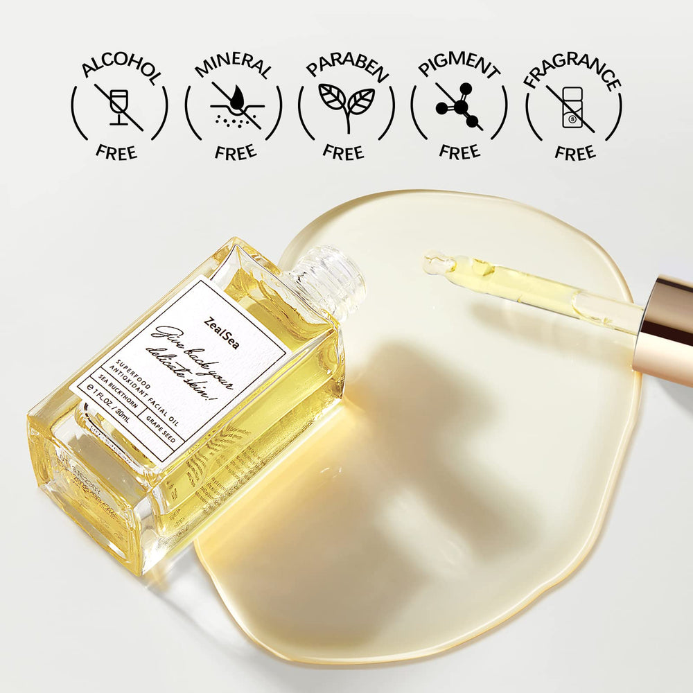 ZealSea grape seed oil ingredient highlights lightweight antioxidant hydration