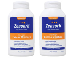 Zeasorb Excess Moisture 2.5 oz pack of 2, moisture-absorbing action for skin comfort