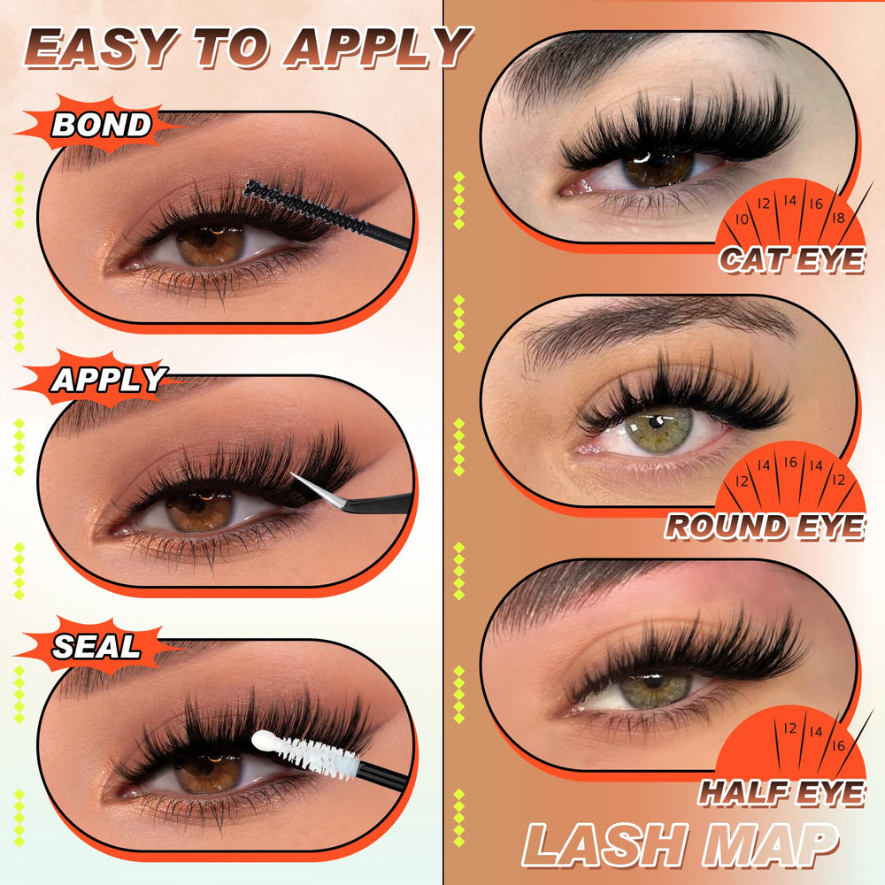 Zegaine customizable lengths enable DIY lash maps from 10 to 18mm.