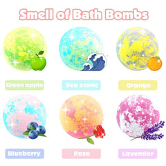 ZEIZHUBN water turns colorful with fizz and scent during bath.