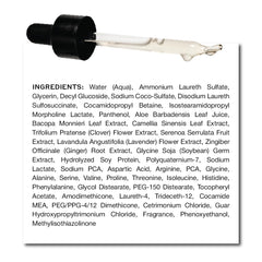 Zenagen Densifying Hair Serum droplets closeup indicating fast drying