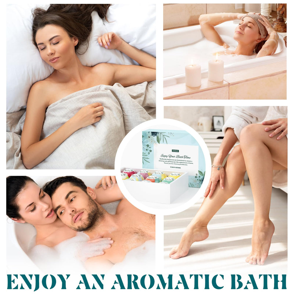 ZenBombs chamomile bath bomb perfect for unwinding at night