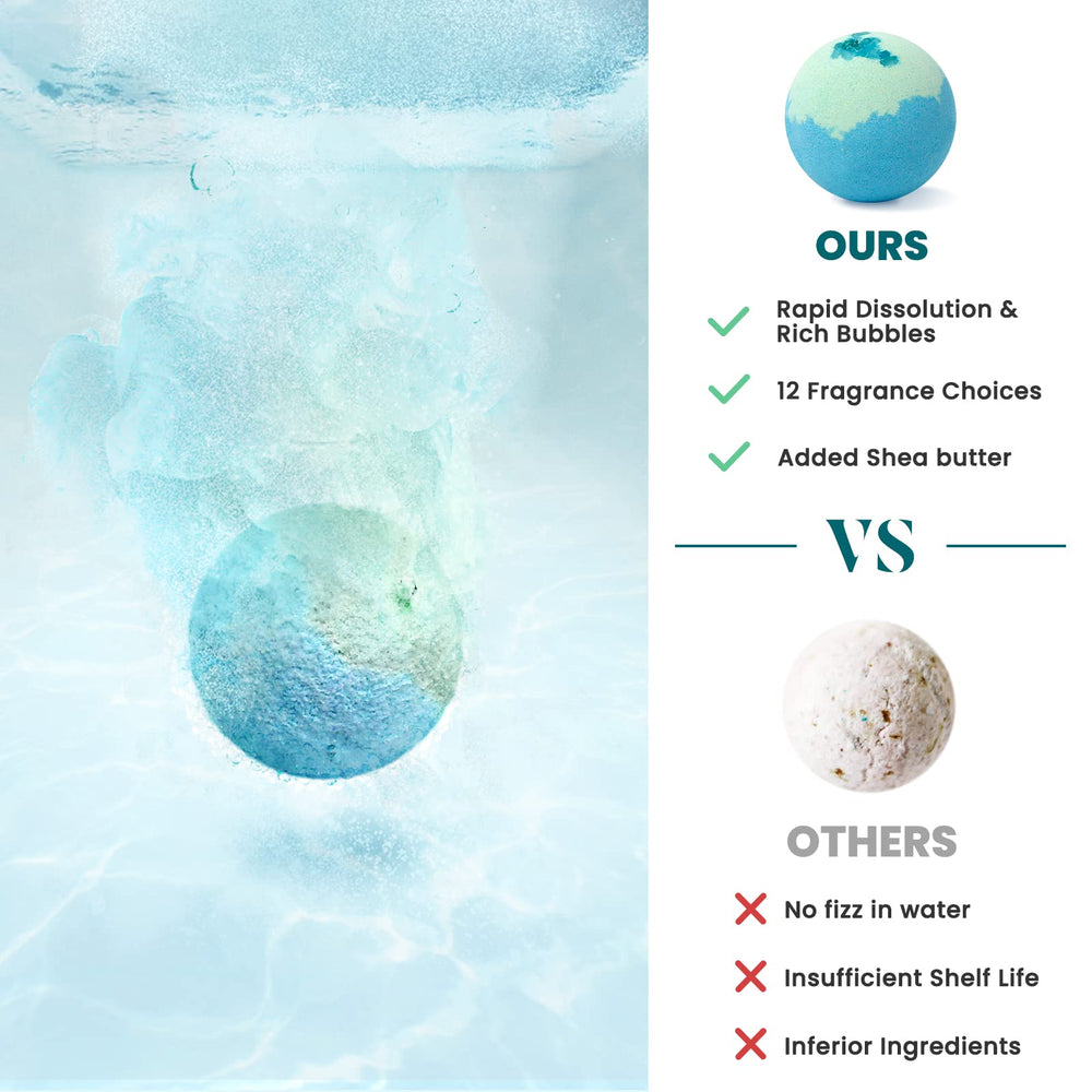 ZenBombs lavender bath bomb promoting relaxation during a bath