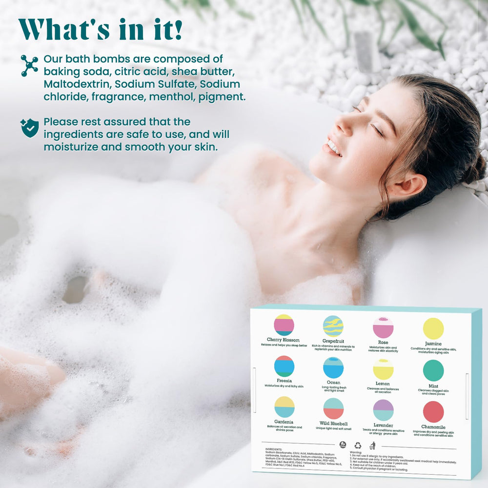 ZenBombs mint bath bomb delivering refreshing, cooling scent