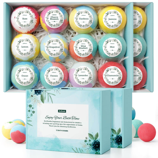 ZenBombs rose bath bomb dissolves for a soothing soak