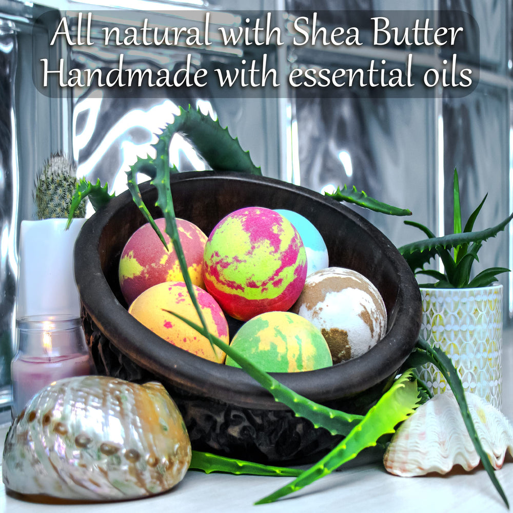 ZenseMe eucalyptus bath bomb, cooling scent for muscle comfort.