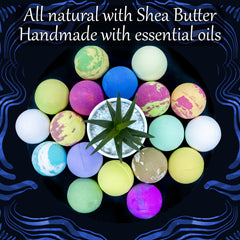 ZenseMe jasmine bath bomb, floral notes with spa-like ambiance.
