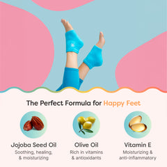 ZenToes vitamin E olive oil jojoba oil-infused sock nourishes skin.
