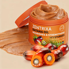 ZENTRIXA Batana oil pour – easy at-home mask application.