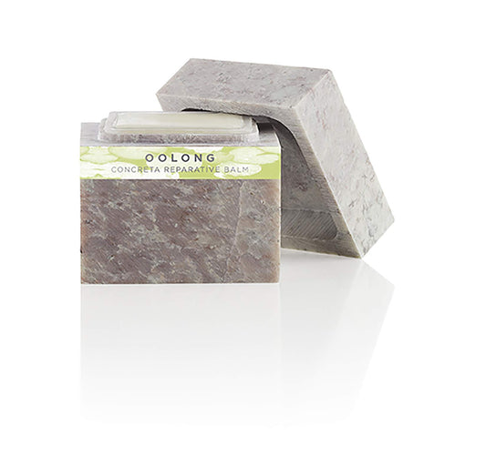 Zents Concreta firming repair balm bottle – sleek vanity display and easy application.