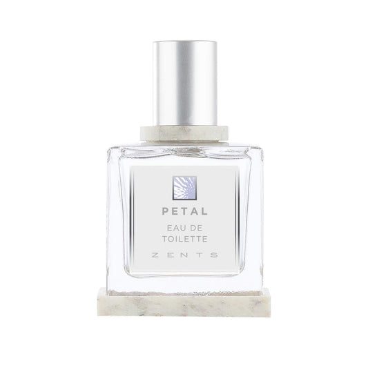 Zents Petal bottle close-up showing a fresh floral scent for daily wear