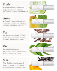 Close-up of compact spray vials for on-the-go use.