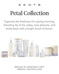 Zents probiotic peptides and vitamin E suggest refined, firmer-looking skin.