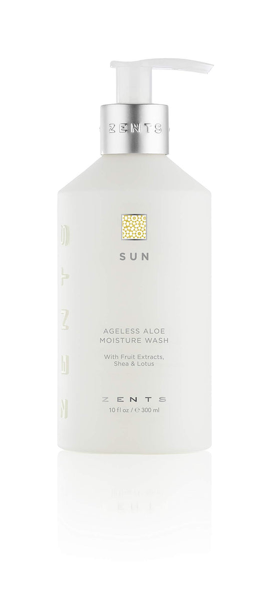 ZENTS Sun Fragrance hand wash bottle shows creamy cleanser for daily cleansing