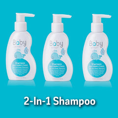 Zermat baby care routine visual with shampoo for skin and hair