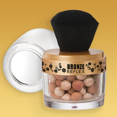 Cheek swatch demonstrates buildable radiance for daily use.