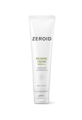 ZEROID Richenic Cream jar close-up shows rich texture for deep hydration.