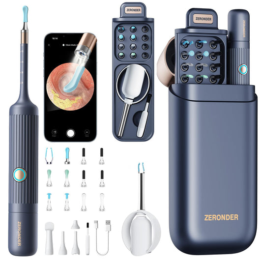 ZERONDER ear cleaner camera with 1080p view enables precise ear inspection at home