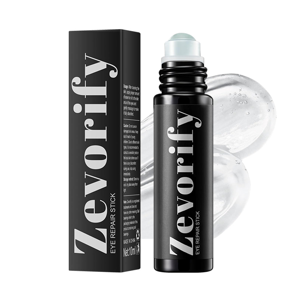 Zevorify Eye Repair Stick cools and hydrates under-eye skin with caffeine for refreshed eyes.