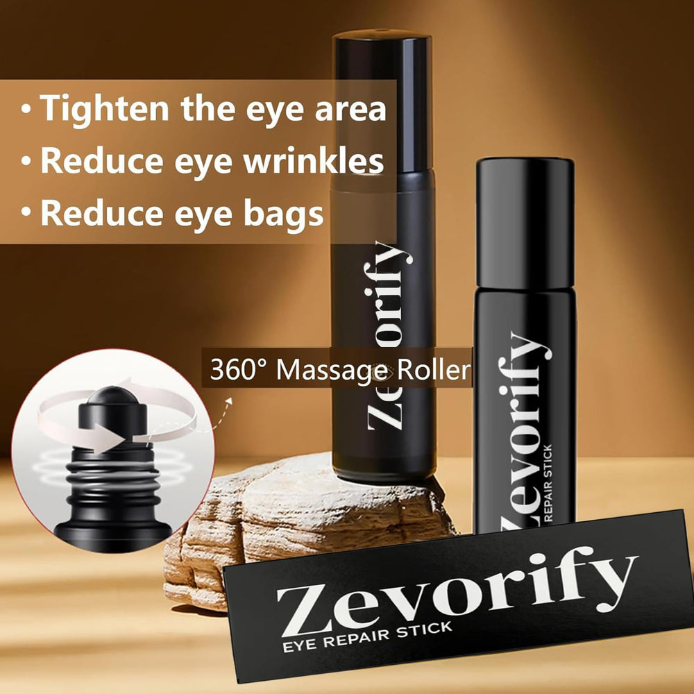 Zevorify Eye Repair Stick helps brighten dark circles for a more awake appearance.