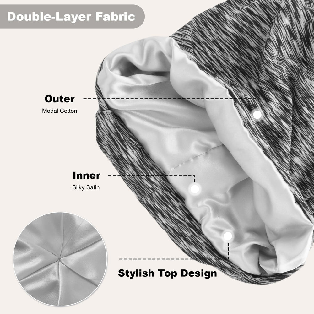 ZHENSILK bonnet suitable for curly hair and braids