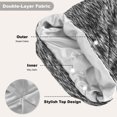ZHENSILK bonnet suitable for curly hair and braids