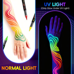 Zijimyyl neon red marker for bold glow under blacklight.