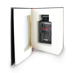 Zimaya Cult bottle pour view for controlled application and lasting fragrance.