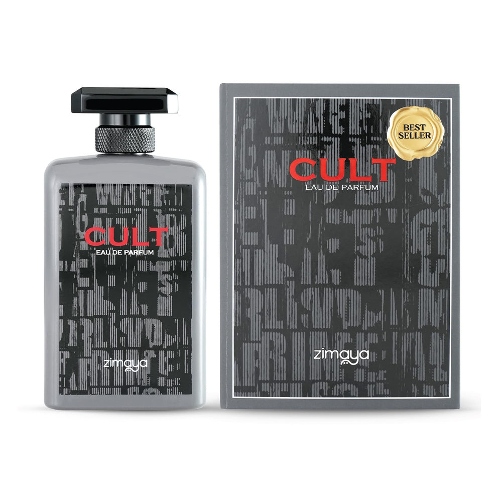 Zimaya Cult packaging box highlighting premium, gift-ready presentation.