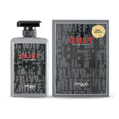 Zimaya Cult packaging box highlighting premium, gift-ready presentation.