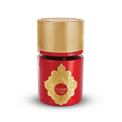 zimaya elixir red pour femme bottle closeup highlighting elegant design for daily glamour