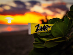 Zinka Nosecoat in-use shot emphasizes sun-block visuals