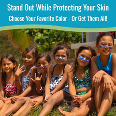 Nose and face coverage in windy, wet conditions using Zinka colored sunblock.