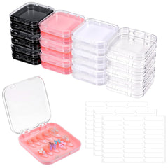 Zisiueel 24pcs nails packaging boxes for neat nail displays and storage.