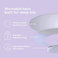 ZitSticka Hyperfade patch packaging with microdarts display for at-home skincare routine
