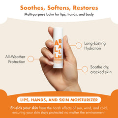 Zizia Orange Blossom Neroli Multi Balm Stick ingredients showcase jojoba oil and shea butter.