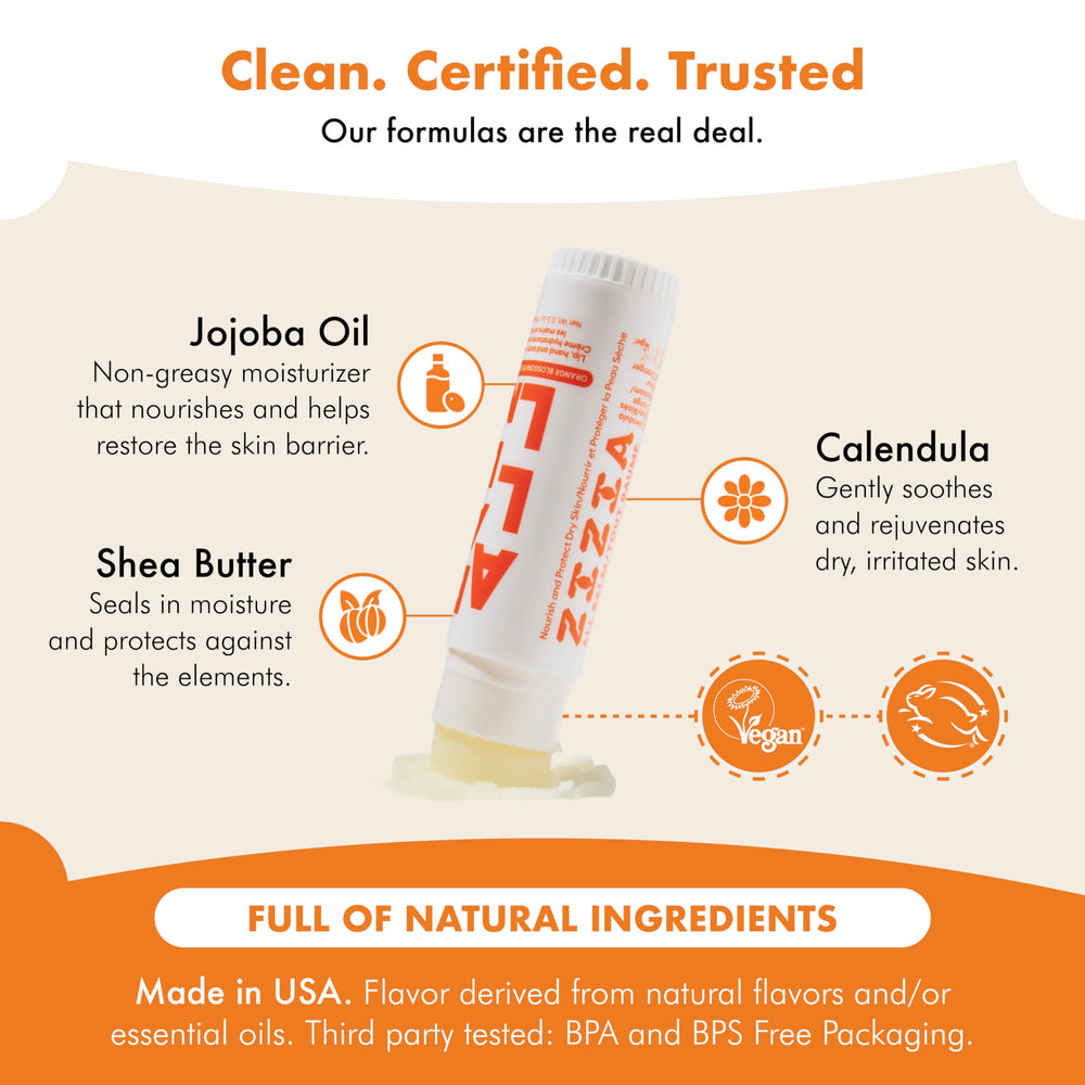 Zizia Orange Blossom Neroli Multi Balm Stick scent highlights neroli aroma.