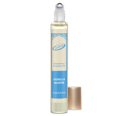 Zoha Vanilla Bloom bottle front view, ideal for on-the-go fragrance.