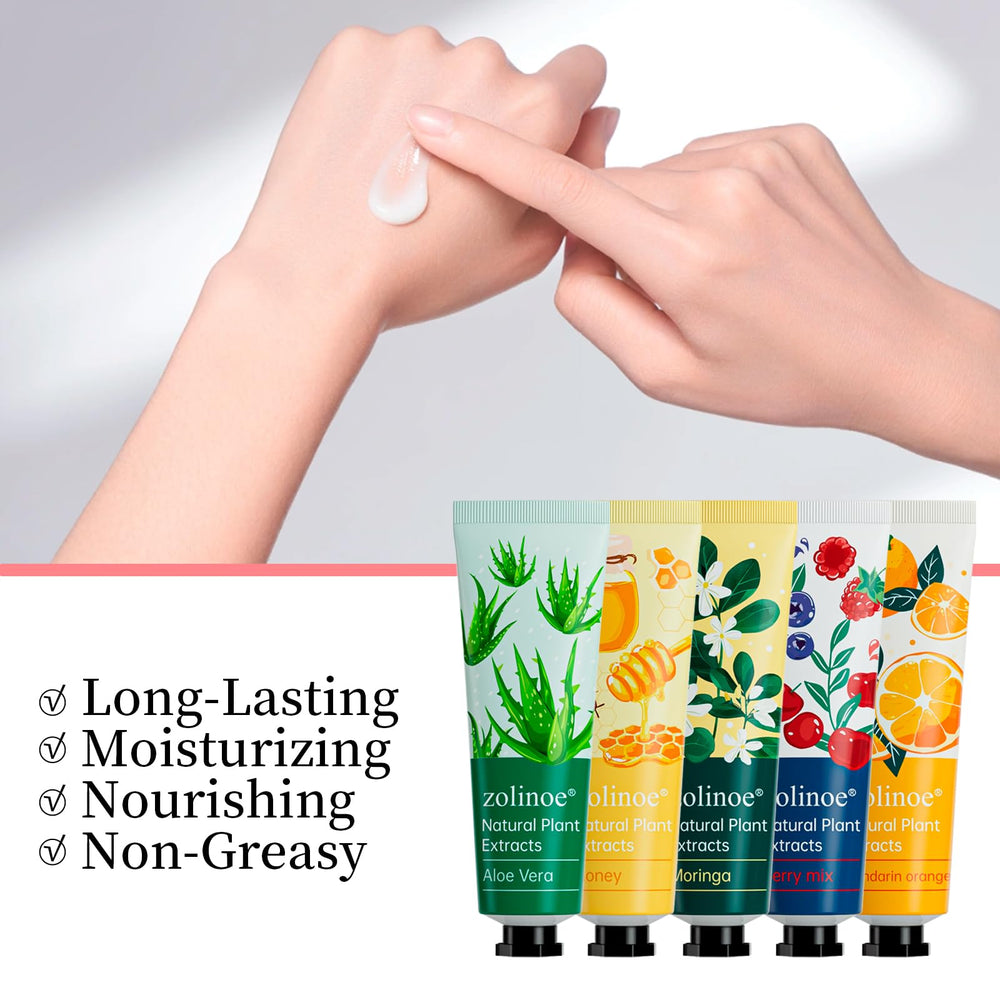 Zolinoe quick-absorbing, non-greasy hand cream for all-day comfort.